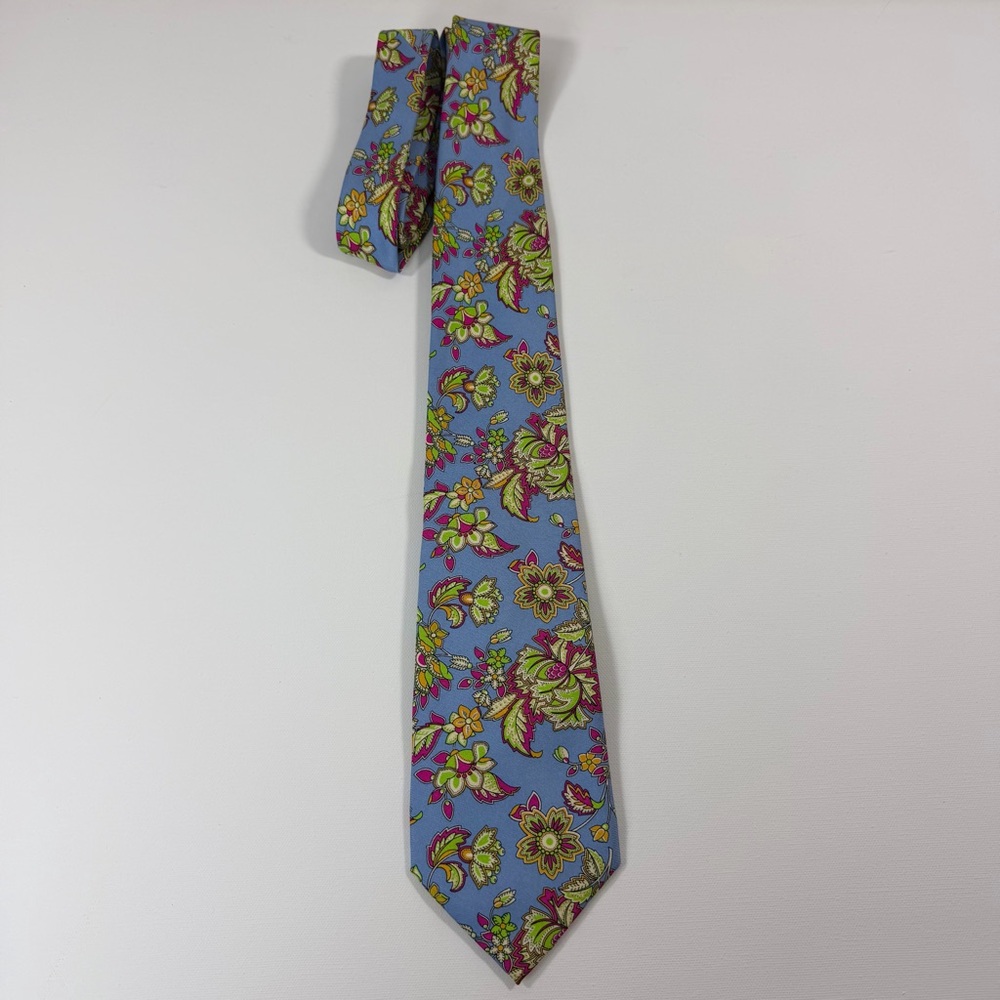 Vtg Men's Polo Ralph Lauren 100% Silk Tie Made in Italy